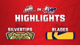 Everett Silvertips at Saskatoon Blades 105  WHL Highlights 202425 [upl. by Yeca309]