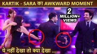 Sara Ali Khans Awkward Moment In Public While Meeting Kartik Aaryan Varun Tries To Patch Them Up [upl. by Mackenzie]