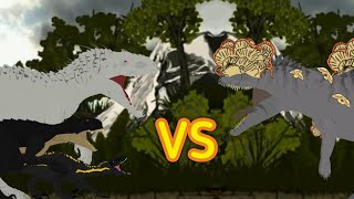 Indominus rexIndoraptor and Scorpius rex vs Cordyceps Dinosaur  AUTO RPG Anything [upl. by Llerdnod]