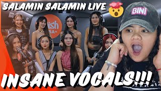 CRAZY HARMONIES 🤯😳 BINI performs quotSalamin Salaminquot LIVE on the Wish USA Bus  Reaction [upl. by Kcireddor866]