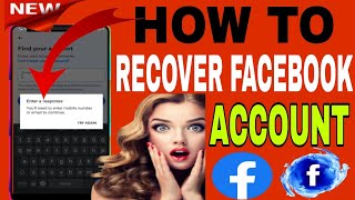 How to Recover Facebook Account  Recovery Facebook Account 2024 [upl. by Sert667]