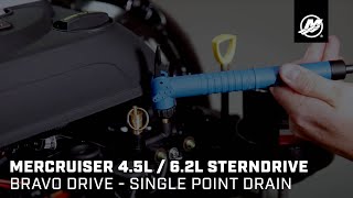 MerCruiser 45L  62L Sterndrive  Bravo Drive  Single Point Drain [upl. by Alemac135]