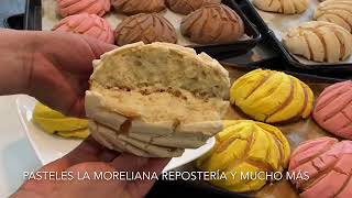 Conchas Pan No Huevo Pan Dulce Mexicano Pasteles La MoreliAna [upl. by Hnid153]