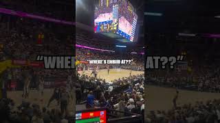 Nuggets Fan Chant quotWHERES EMBIID ATquot 🤣 [upl. by Ayikur]