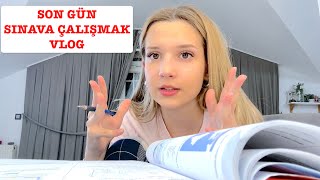 Sınava Bir Gün Kala Vlog Ecrin Su Çoban [upl. by Tatiania105]