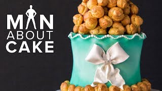 Croquembouche Tower WEDDING CAKE  Man About Cake 2018 Wedding Season with Joshua John Russell [upl. by Releyks]