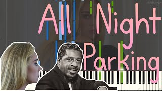 Adele  All Night Parking with Erroll Garner  No More Shadows Interlude Piano Tutorial Synthesia [upl. by Yeh]