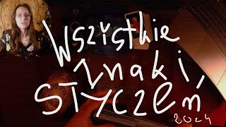 WSZYSTKIE znaki zodiaku STYCZEŃ 2024🤩✨ [upl. by Assirak]