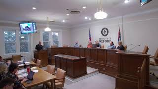 City of Oxford Historic Preservation Commission Meeting  October 7th 2024 [upl. by Eleonore752]