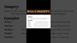 what is imagery tactile imagery kinesthetic imagery Imagery [upl. by Joselow627]