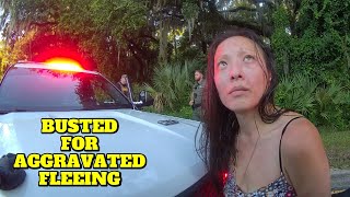 Woman with No Drivers License Flees from the Cops  Flagler County Florida  August 20 2024 [upl. by Bloem]