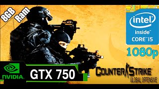 CounterStrike Global Offensive  CSGO  i5 4590  8GB RAM  GTX 750 1080p [upl. by Ahsinek]