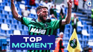 Berardi strikes a stunner with his weaker foot  Top Moment  SassuoloBologna  Serie A 202223 [upl. by Nosiram]