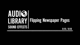 Flipping Newspaper Pages  Sound Effect [upl. by Yvel]