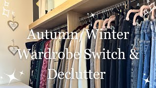 Wardrobe Closet Declutter amp Organisation  AutumnWinter Switch Over  Capsule Wardrobe [upl. by Silber]