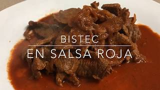 Bistec En Salsa Roja [upl. by Arihay308]