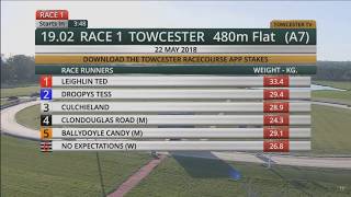 Droopys Tess Wins Towcester Race 1 on 22nd May 2018 Watch Now Official Video [upl. by Tito324]