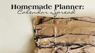 Homemade Planner Calendar Spread Trial amp Error [upl. by Islean]