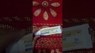 Povidone iodine ointment ups Hindi review😳😲shorts [upl. by Amsirp]