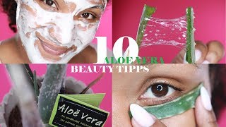 WUNDERMITTEL ALOE VERA  10 Beauty TIPPS  PICKEL AKNE amp NARBEN  littlebeautyguru [upl. by Memberg]