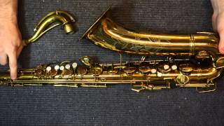 Repairmans Overview Conn 10M Tenor Saxophone [upl. by Nnyl]