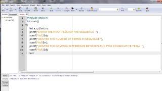 HOW TO FIND THE Nth TERM OF A ARITHMETIC PROGRESSION IN C [upl. by Rebma215]