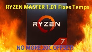 RYZEN MASTER 101  NO MORE WRONG TEMPS OVERCLOCKING [upl. by Ynaffi354]