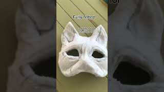 The making of Tundra Sprout’s mink snow bengal mask Not a theriotype therian therianmask cat [upl. by Bullard]