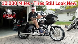 10000 Miles on Michelin Commander 3 Touring Tires cyclefanatix michelintires harleydavidson [upl. by Naicad]