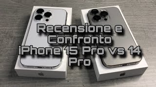 iPhone 15 Pro vs 14 Pro  recensione e confronto in italiano [upl. by Raynah]