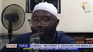 TAKING ADIMENU FOR TREATMENT AND APPLYING OGOGORO ON THE BODY FOR TREATING MEASLES [upl. by Wind]