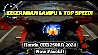 Honda CBR250RR 2024 Malaysia  NEW FACELIFT  TOP SPEED  GPS [upl. by Arakahs]