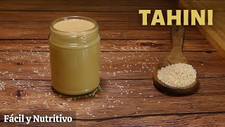 ¿Cómo hacer TAHINI casero l El método más RÁPIDO y SENCILLO [upl. by Akimrehs647]