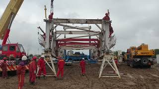 Rig building drilling rig oilfield oil industry petroleum engineering blowout preventer oilampgas [upl. by Avera704]