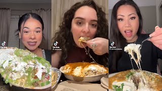 CHIPOTLE BOWL MUKBANG ASMR TIKTOK FOOD COMPILATION  LUNA ASMR [upl. by Sibby]