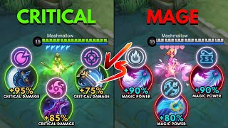 Miya Critical Build vs Miya Mage Build [upl. by Ennirak]