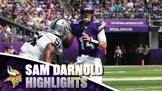 Highlights from Sam Darnolds First Game as a Viking vs Raiders [upl. by Chill]