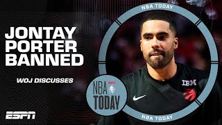 Woj reacts to Jontay Porter being banned for life due to gambling violations  NBA Today [upl. by Ardnuek]