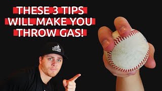 How To 3 Tips To Throw Faster  Baseball Throwing Tips [upl. by Sirromad]