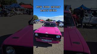 PINK FORD ESCORT RALLY BUILD SPOTTING AT CASTLE COMBE CIRCUIT [upl. by Swaine]