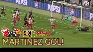 INIGO MARTINEZ gol Crvena ZvezdaBarselona Fans react [upl. by Raymond]