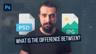 What is DIFFERENCE Between PSD amp JPG How to Save Image Files in Photoshop [upl. by Olcott]