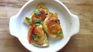 pierogi with sausage and peppers [upl. by Ijan89]