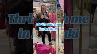 Thrifting in the Helsinki Finland airport 👀 thriftwithme helsinki secondhandfashion [upl. by Aicemat]