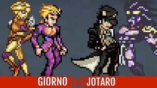 Giorno Vs Jotaroexe [upl. by Lexine]