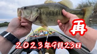 【再投稿】小貝川バス釣りカヤックフィッシング トップウォーターfishing ヘドンバス釣り [upl. by Carissa]