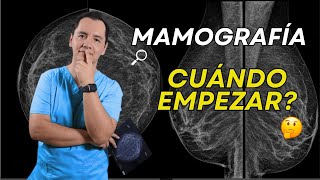 A qué EDAD EMPEZAR a hacerse la MAMOGRAFIA de tamizaje mastografia 🤔🎗️ [upl. by Ulphia]