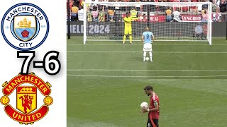 Man City Vs Man United 1176 on penalties  Community Shield [upl. by Charlotta]