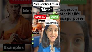 How to pronounce monk english pronunciation spokenenglish sakshitiwari [upl. by Lonne]