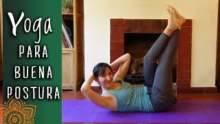 ✪EJERCICIOS para FORTALECER ESPINALES FÁCILES y FAJA ABDOMINAL✪–Nivel IntermedioPuntodeYoga [upl. by Gnahk167]